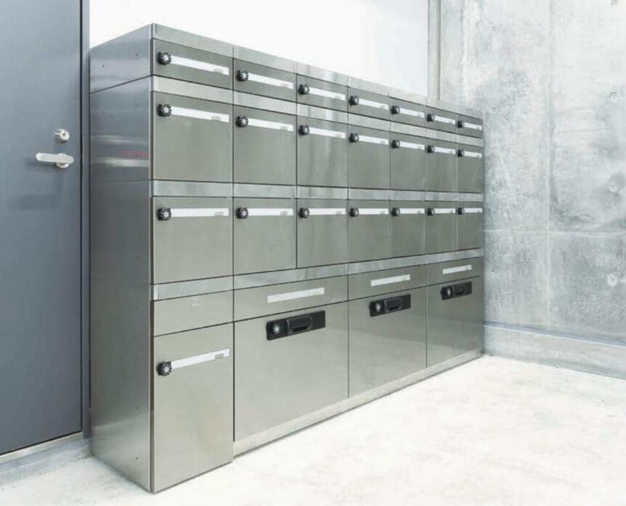 Tajima Metal Work Mailbox MX-11HL Body Depth 11.8 inches (30 cm), Body Height 15.0 inches (38 cm), Body Width 5.9 inches (15