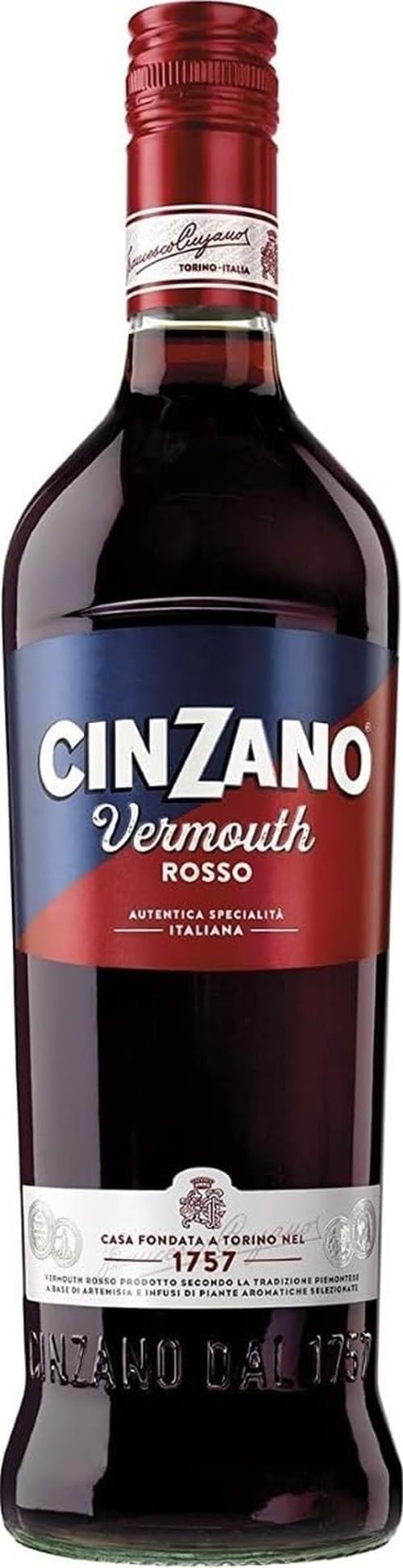 Cinzano Classico Rosso 75 cl, 15% ABV - Italian Vermouth Aperitif