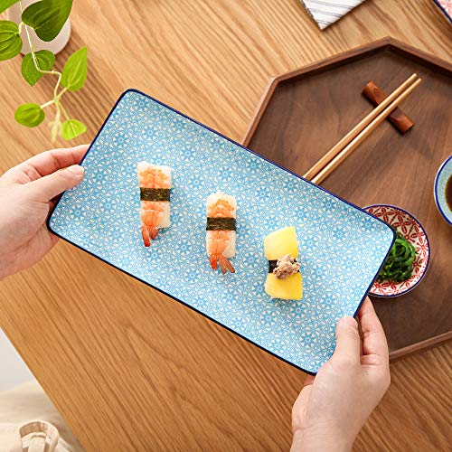 vancasso Macaron Set Piatti Sushi in Ceramica 6 pezzi Stile Giapponese