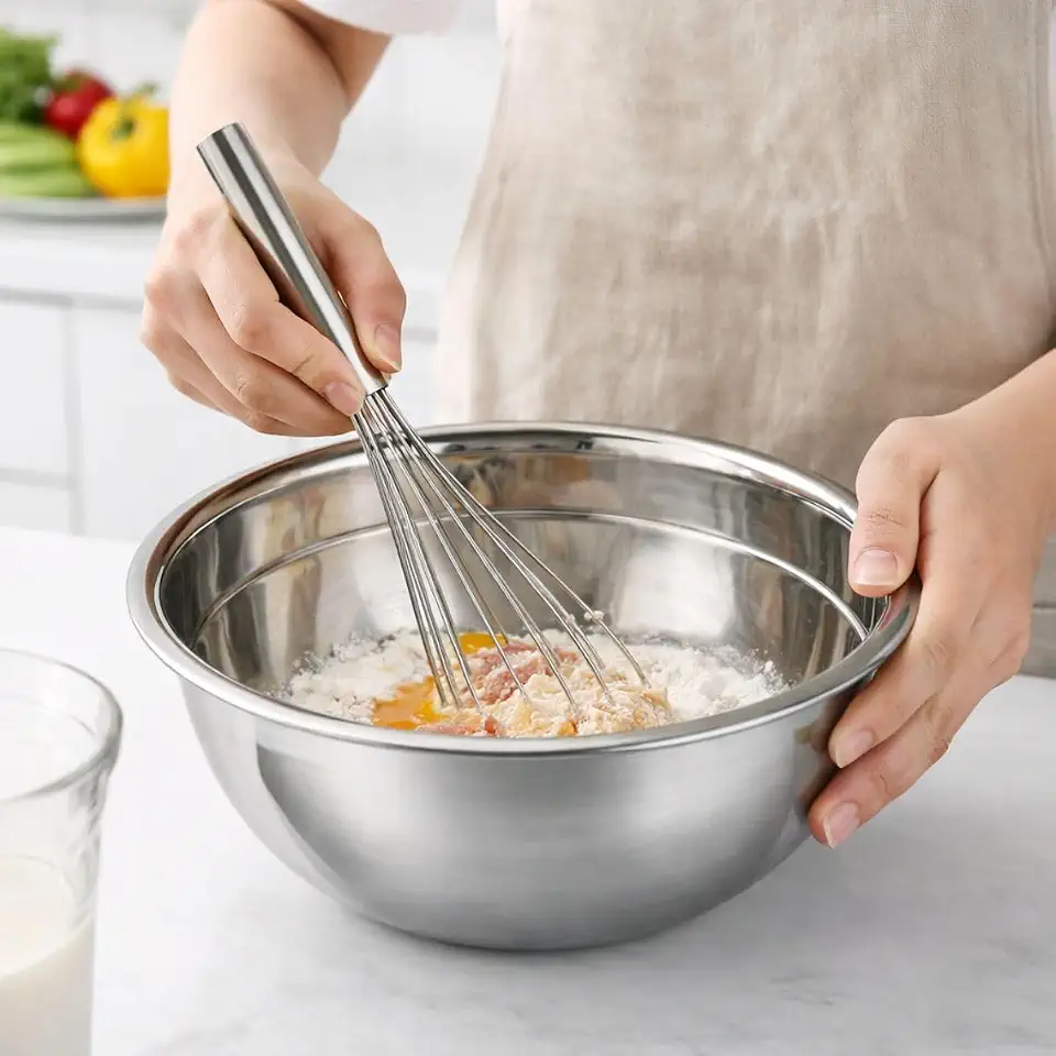 Kit Tigelas de Inox Multiuso Redondas 2 Peças Resistente para Cozinha