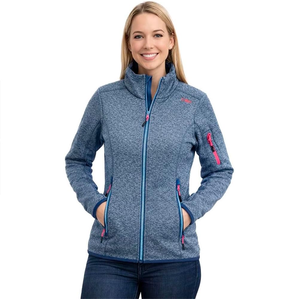 CMP Damska bluza trekkingowa Knit-Tech z podszewką z siateczki - 30H5866