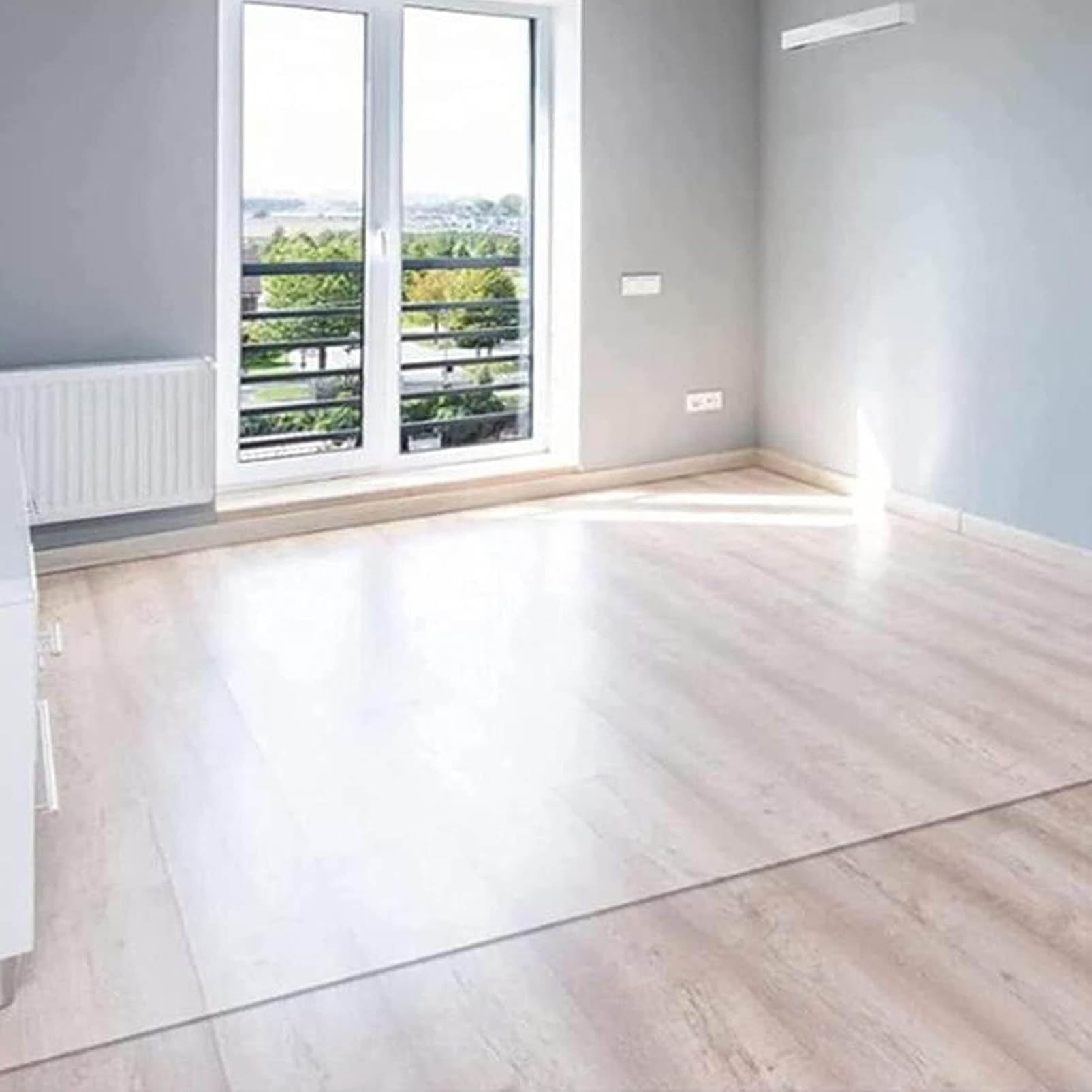 Bodenschutzmatte Transparent/Gefrostet, Größe wählbar, 2 mm Stärke Bodenschutzmatte Transparent Bürostuhl, PVC Bodenmatte Rutschfest Stuhlmatte Teppichschutz, Stuhlmatte (Transparent,2mm,160x300cm)