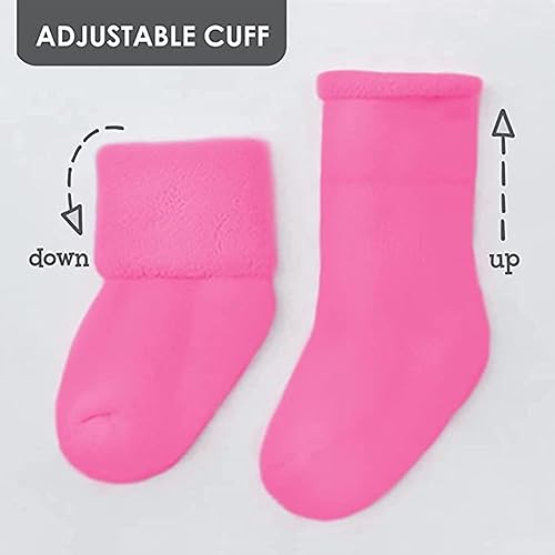 Miniatura 5 de Rising Star Calcetines de bebé para niños y niñas, recién nacidos a 12 meses, calcetines gruesos de algodón de rizo