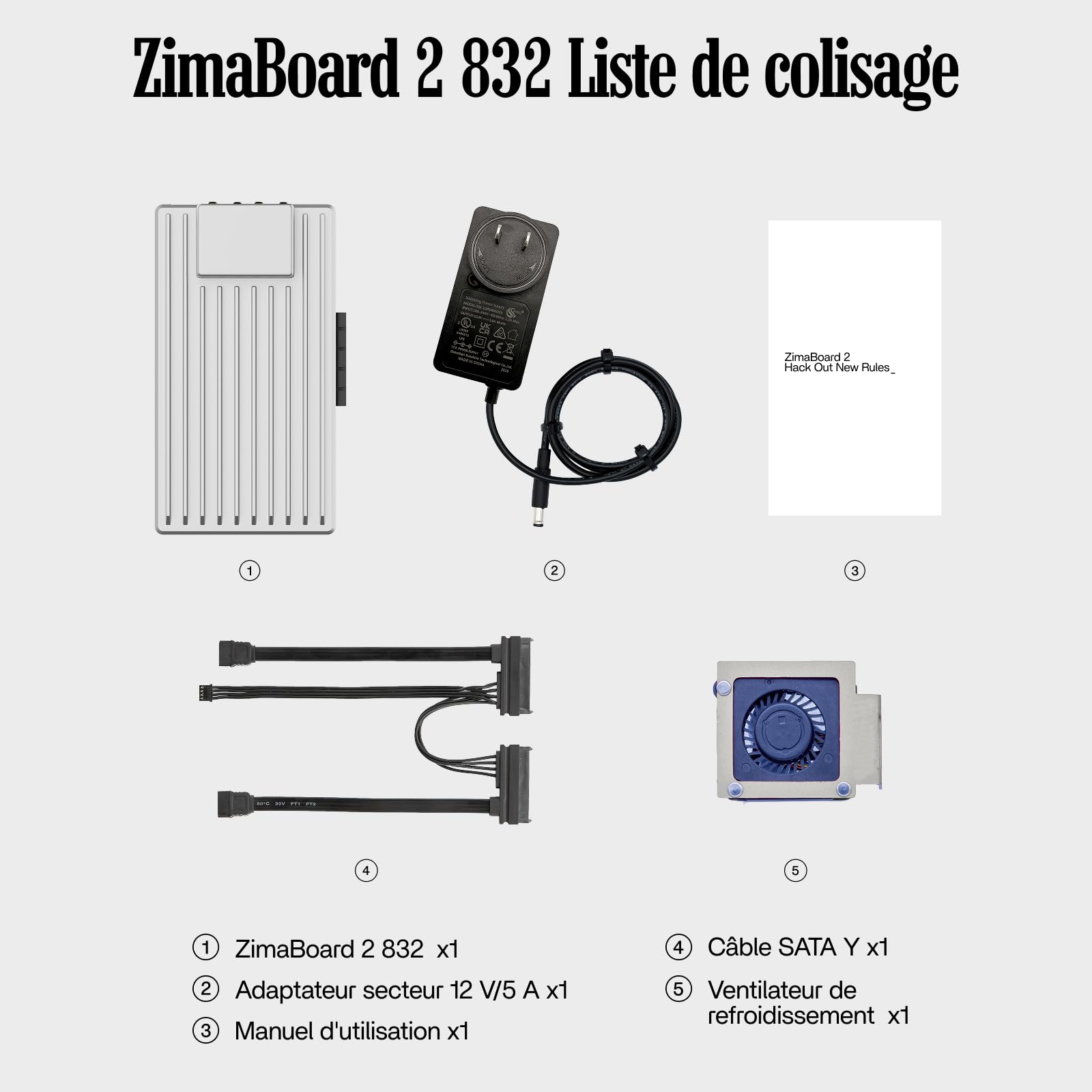 ZimaBoard 2 832 Serveur Domestique Mini NAS DIY Cloud Personnel | Intel N150 Quad-Core, 8GB LPDDR5 RAM, PCIe 3.0, Double Port LAN 2.5G, Barebone Stockage Réseau pour Maison/Bureau