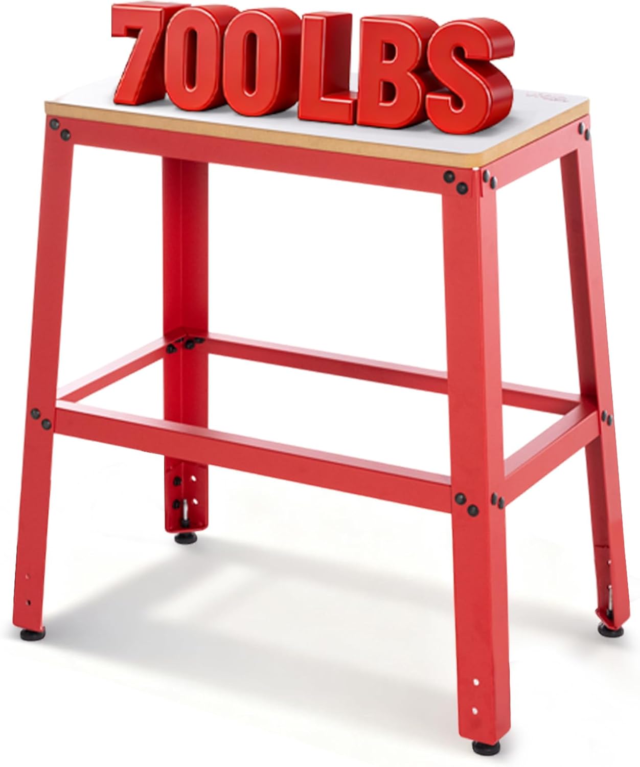 700 Lbs Heavy Duty Tool Stand, 30" Work Height & 26" x 14" MDF Top, Universal Benchtop Machine Table with Vibration-Dampening Base for Planer, Drill Press, Saws & Grinders