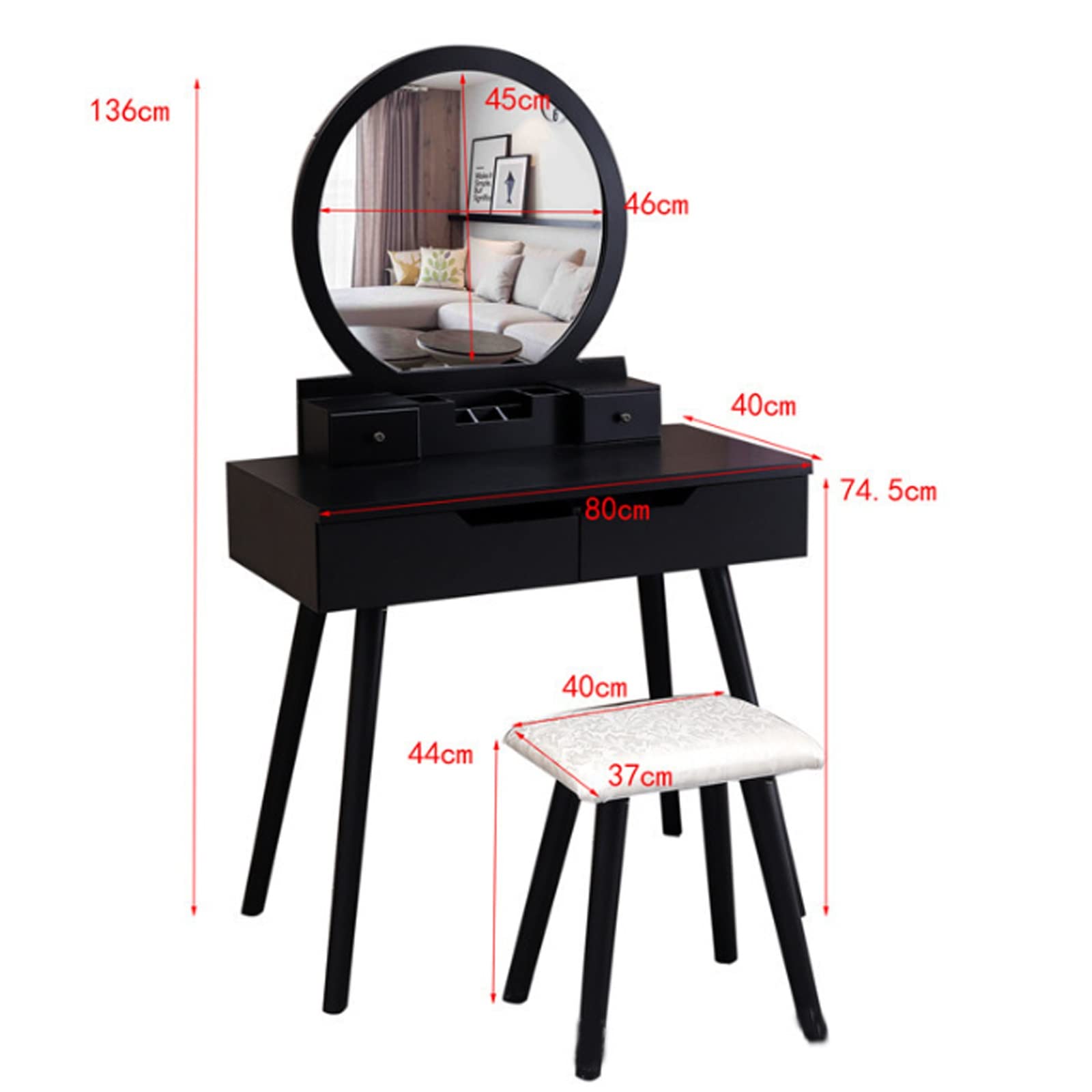 ドレッサー 化粧台 鏡台 Amazon｜化粧台デスクセット，ドレッサー 化粧台デスク 姫系鏡台
