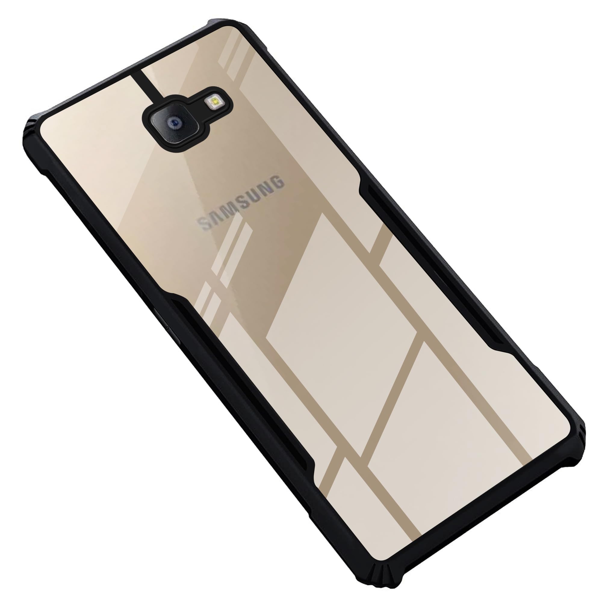 Mr. Case Back Cover Case for Samsung A9 Pro | HybridShield Transparent Glass Back | Camera Protection - Black Bumper & Transparent Back (B0CVXL16PS) Amazon Price History, Amazon Price Tracker
