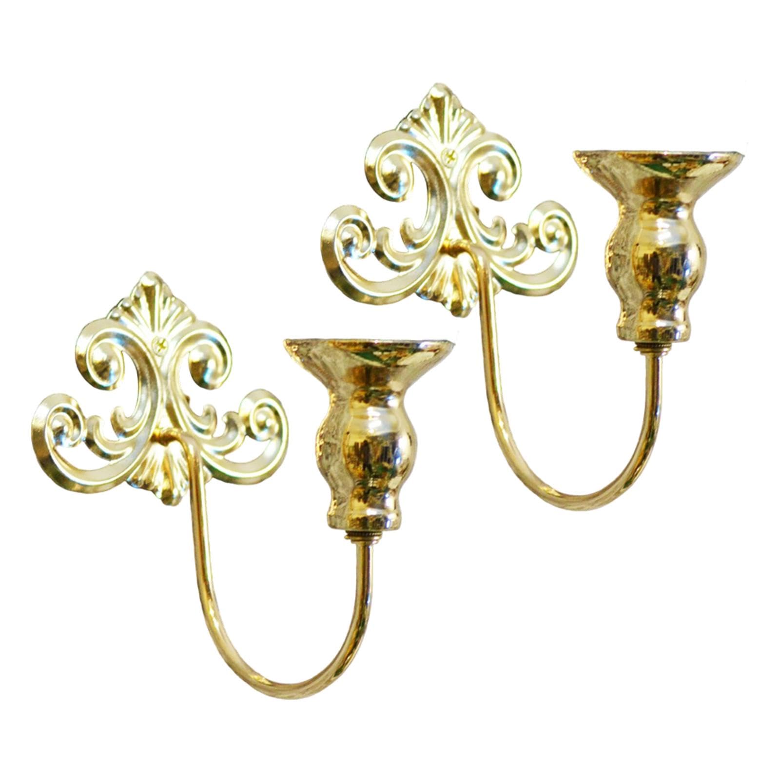 BNF® 2X Candle Sconces Wall Sconce Candle Holder for Home Decor Living Room Party Gold-Home & Kitchen-Home & Décor-Candle Holders-Tealight Candle Holders-image-28