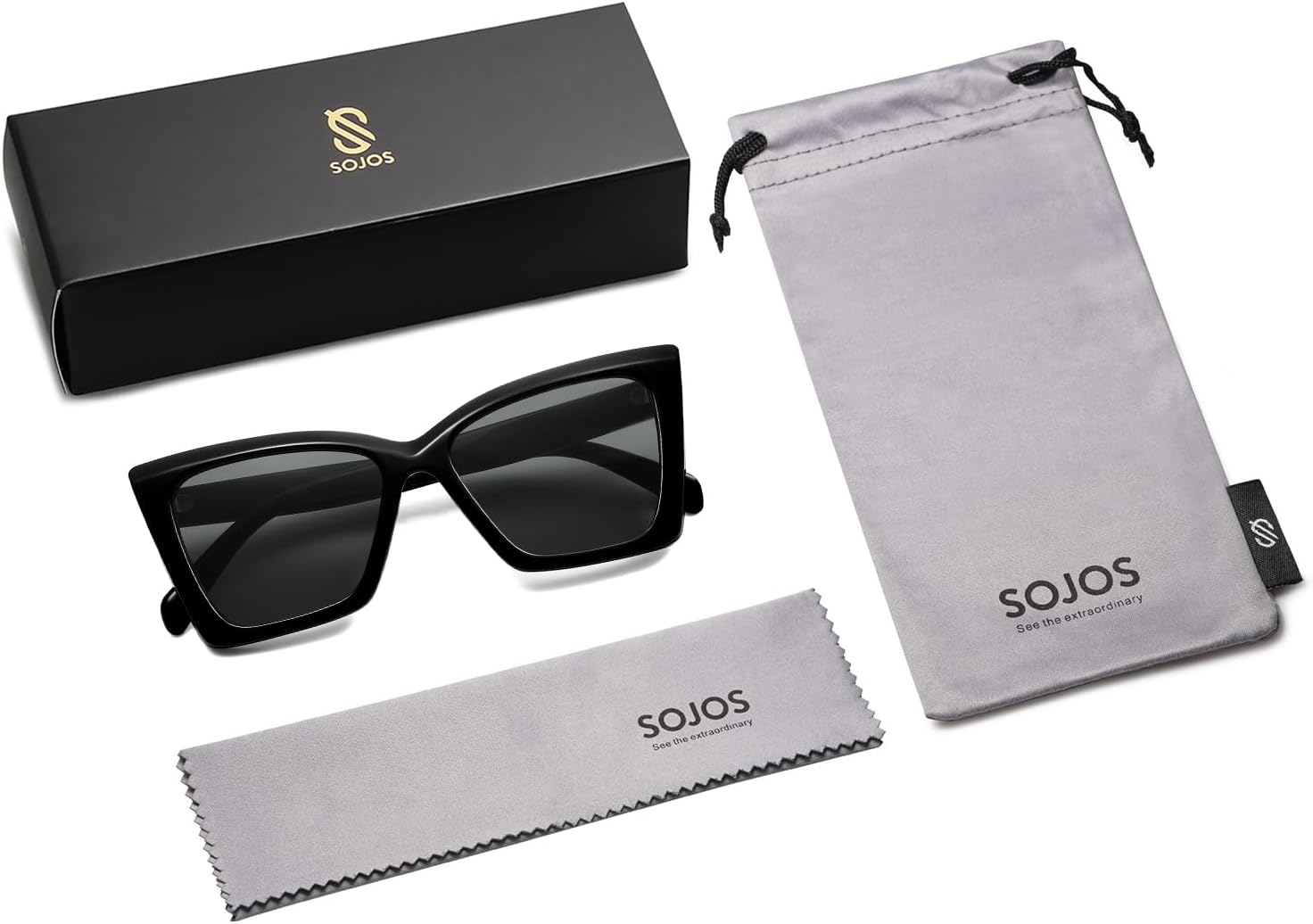SOJOS Trendy Oversized Cateye Sunglasses Womens UV400 Large Designer Shades Lentes De Sol Para Mujer SJ2347 - Image 5