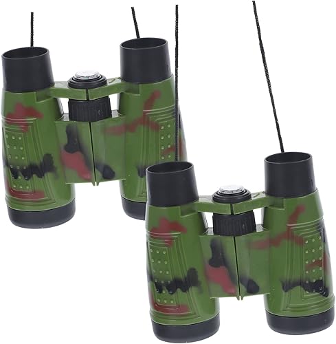 Miniatura 9 de OSALADI 10 piezas de telescopio divertidos para niños, juguetes para exteriores, lanzacohetes para niños de 8 a 12 años, binoculares, juguetes para