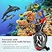 amzdeal Máscara de Buceo, Máscara de Snorkel Adjustable de Cara Completa 180°...