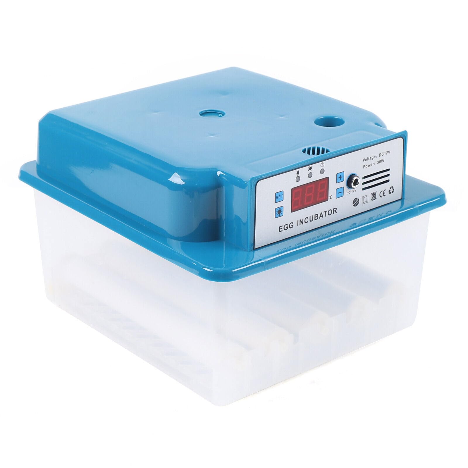 Incubatrice completamente automatica, capacità di incubazione circa 16 uova, 12 V/AC100 – 240 V, con inversione automatica e display digitale, incubatrice, incubatrice automatica di pollo