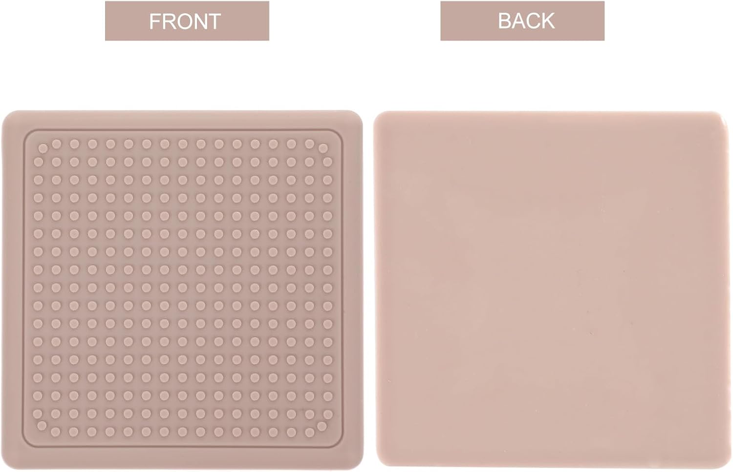 8pcs Silicone Furniture Leg Pads Chair Feet Caps Table Leg Covers Non-Slip Floor Protectors for Hardwood Floors with Noise Reduction, 8cm Square Round Sets for Home and Office Use