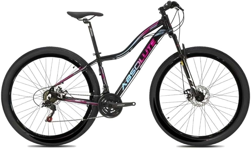 Bicicleta Aro 29 Absolute Hera 21 V MTB Aluminio Freio Mecânico Suspensão 80mm Feminina