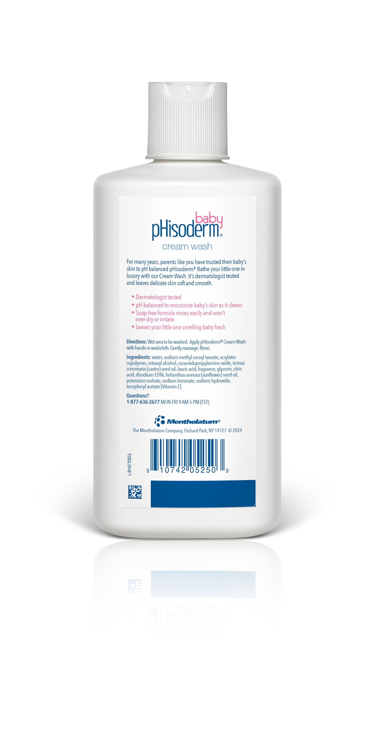 pHisoderm Baby pHisoderm Baby Tear-Free Cream Wash, 8 Unzen Flaschen (Packung mit 3 Stück)