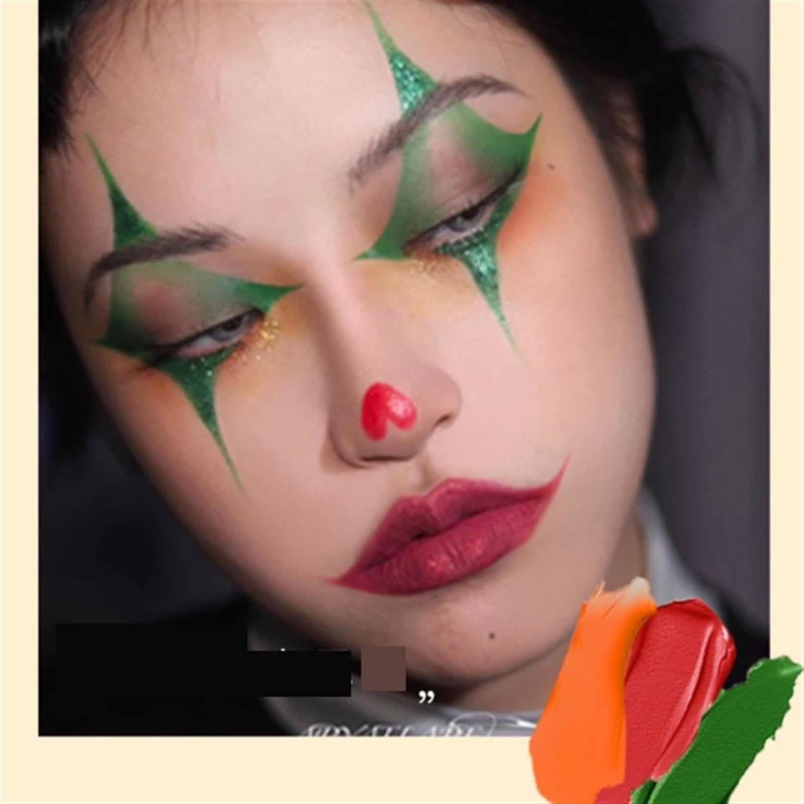 Zestaw do malowania twarzy Farba do ciała, farba do twarzy na przyjęcie świąteczne, pasta do farb olejnych do makijażu kreatywnego Makijaż na Halloween i Boże Narodzenie