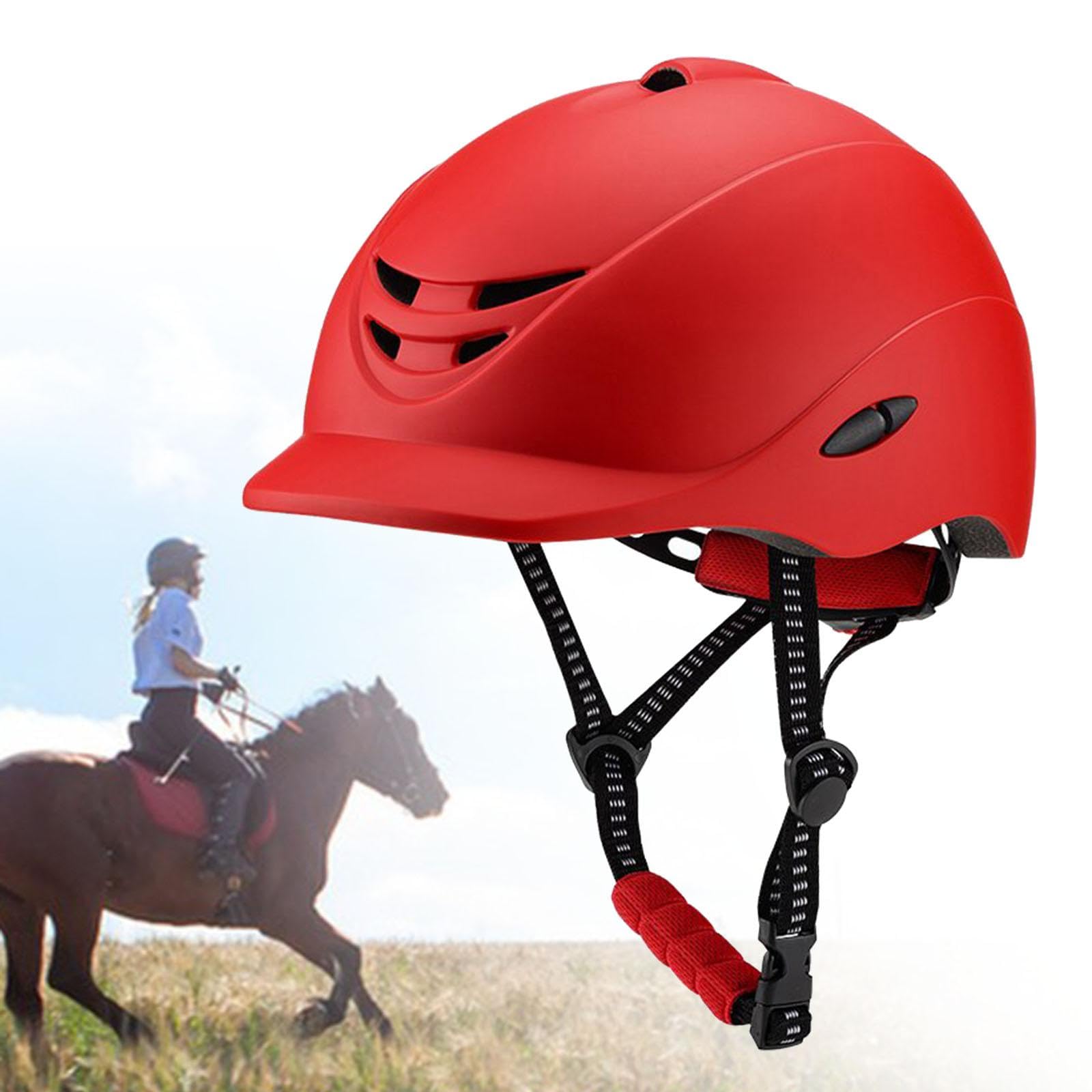 Casque D'équitation Léger, Réglable et Respirant, Idéal pour Les Cours D'équitation et Les Randonnées.