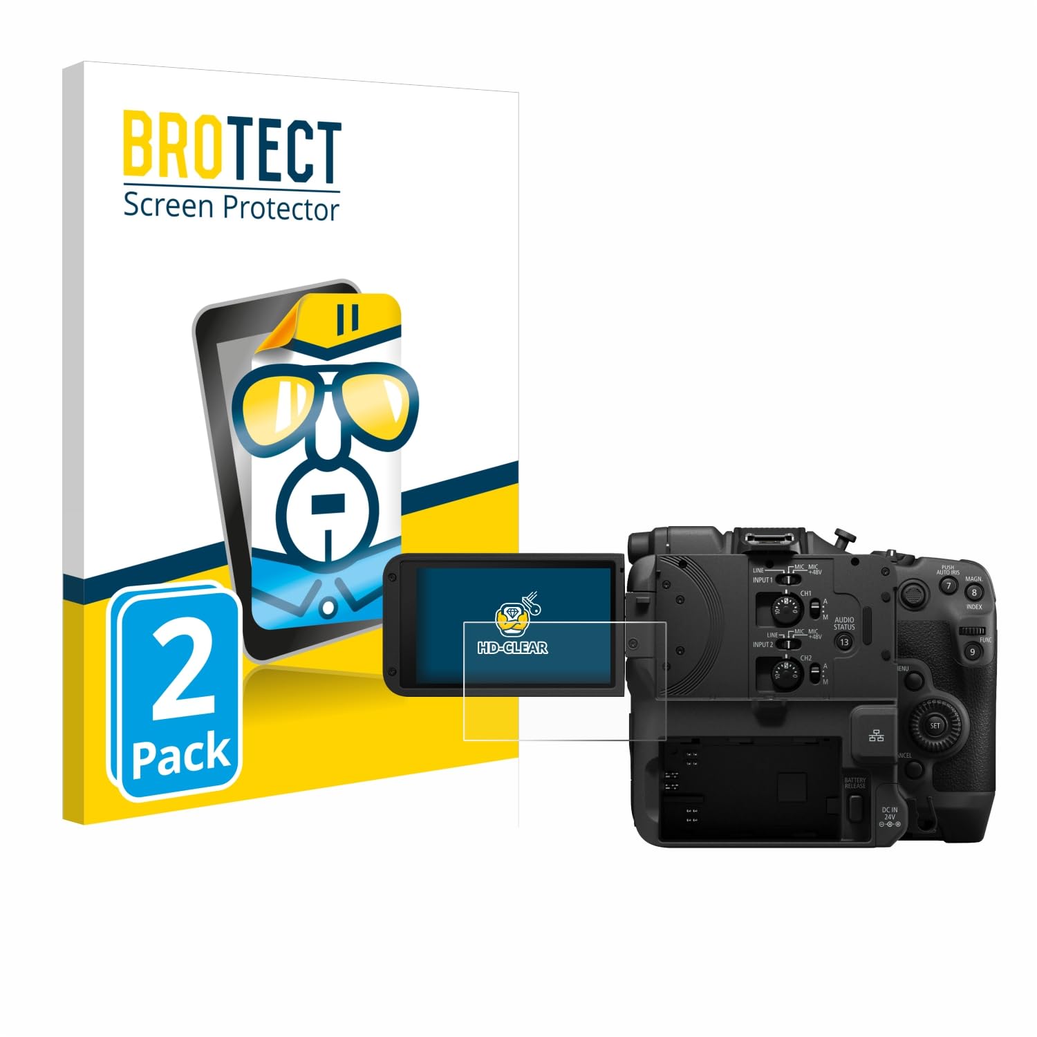 brotect Screen Protector Compatible with Canon EOS C400 (2 Pack) - HD-Clear Protection Film