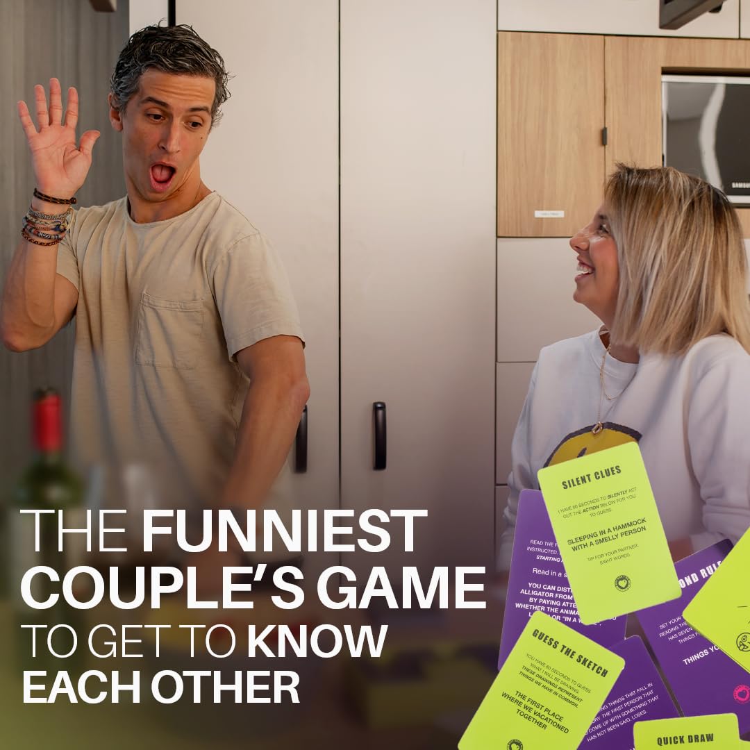 Why Don’t We Laugh Together? - Couples Games with 200 Cards: Talents, Games, Trivia, Multicolor, 4 inches - Image 2