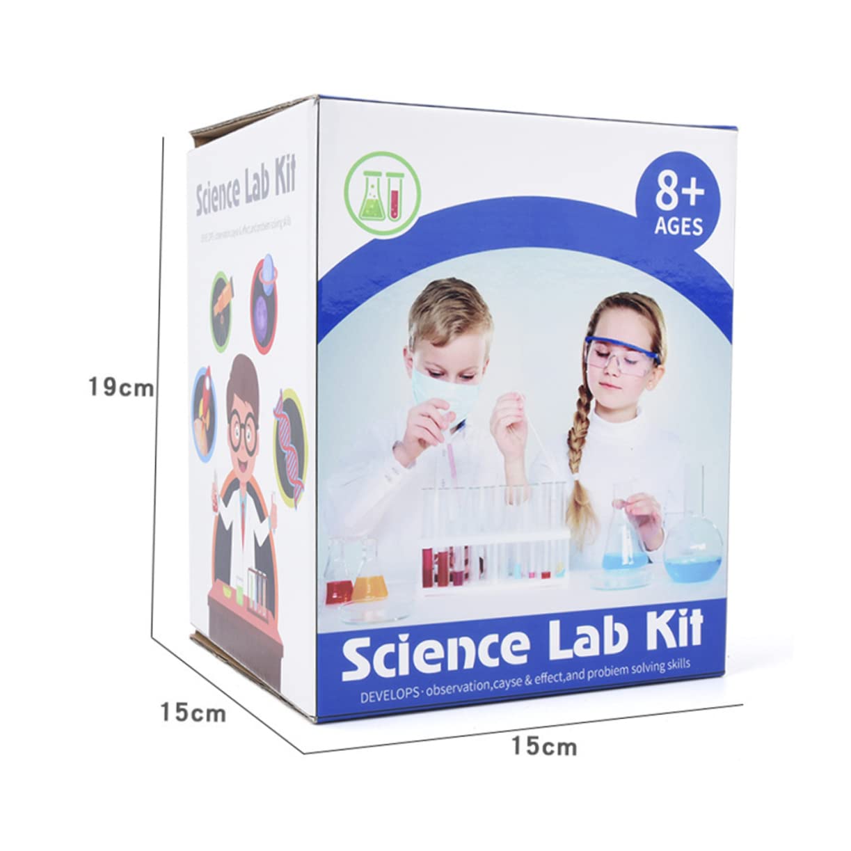 Kit de Experimentos Científicos para Niños de Plástico | Juego de Laboratorio Educativo, para Niños y Niñas, Pieza Única, Resistente a Roturas Color Aleatorio