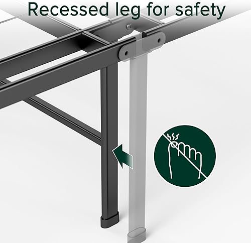 Miniatura 6 de ZINUS - Base SmartBase de trabajo pesado, 18 pulgadas, marco metálico, sin somier, resistente, con espacio debajo, tamaño individual XL