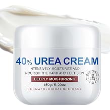 Urea Foot Cream 40% for Cracked Heels and Dry Skin, Deep Moisturizing Repair Cream for Hard and Rough Skin on Feet & Hands