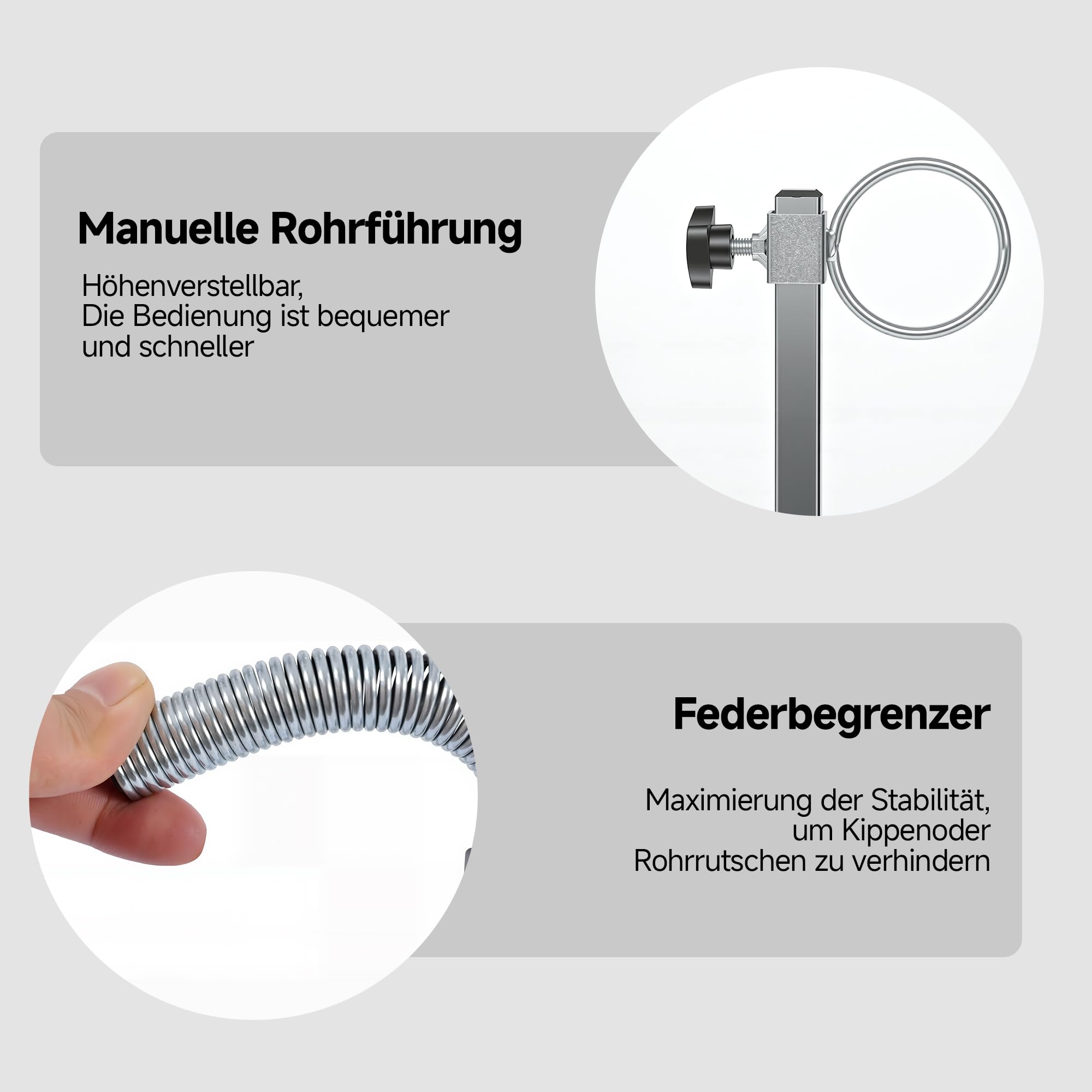 YAGEANNL Kabeldispenser voor vloerverwarming, buis max 300 kg draagkracht 600 m rollengte, buishaspel afroller voor buizen 16-32 mm