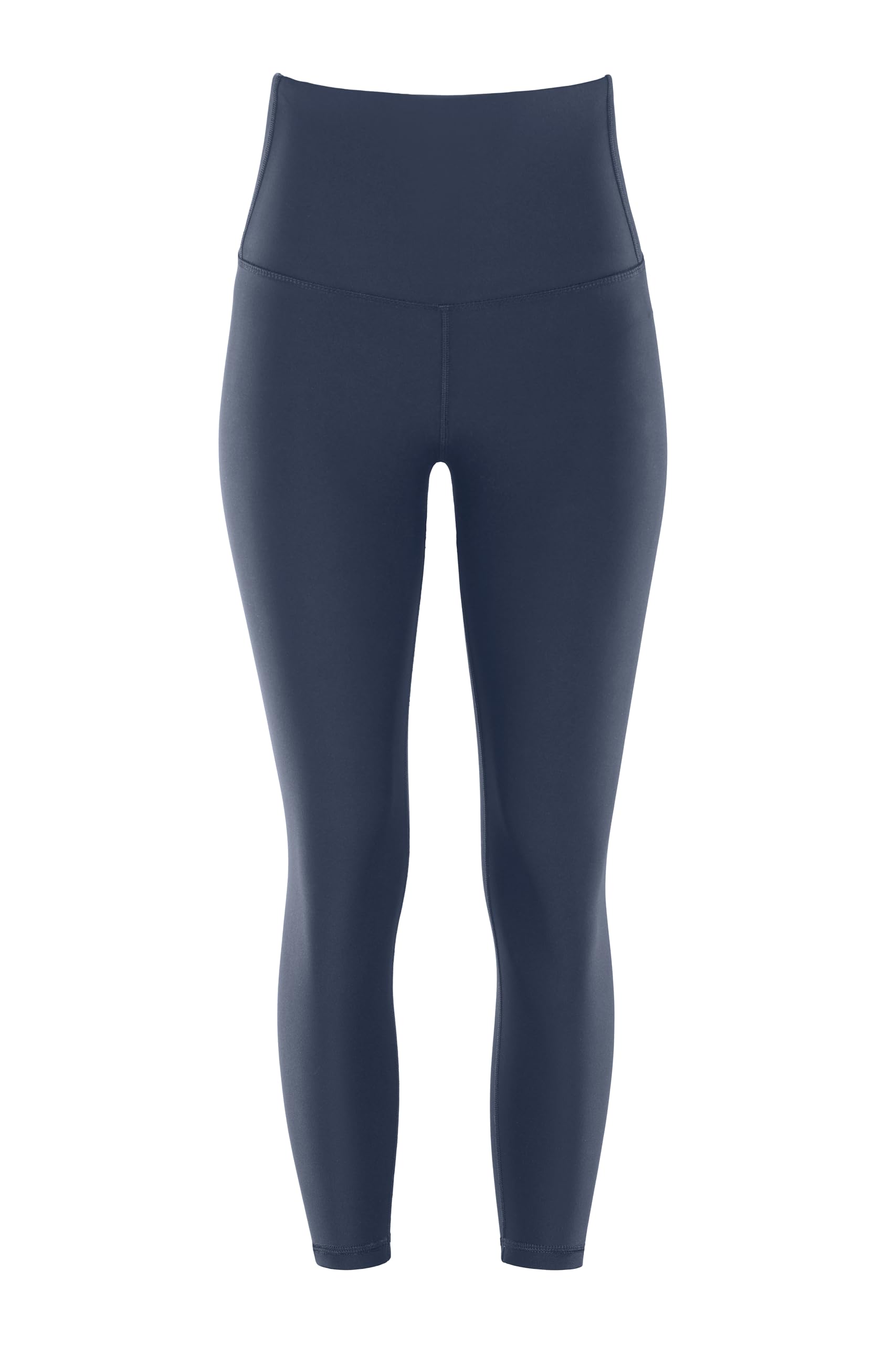 WINSHAPE Women's Functional Comfort 7/8 Tights Hwl317c High Waist with V-Shape Appliqué and Core Waistband Charcoal