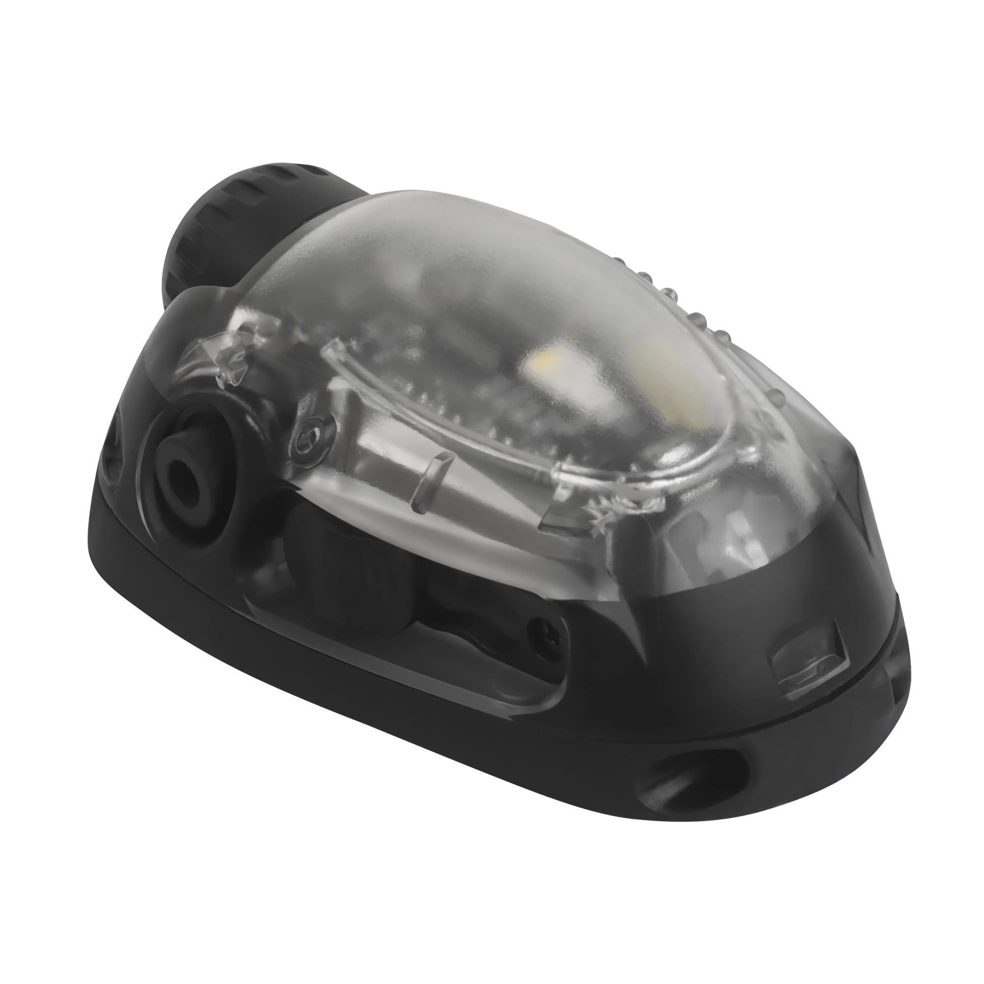 Tactical Helmet Signal Light with LED, IR & Strobe Modes – Military-Style IFF Flashlight, Survival Beacon for Outdoor Sports, Hiking, Cycling & Night Activities(Black)