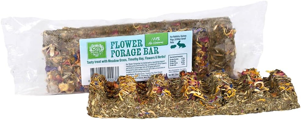 Small Pet Select Forage Variety Pack, 5-Piece Bundle with Botanical Trays, Natural Herbs and Flowers, Small Animal Enrichment Treats
