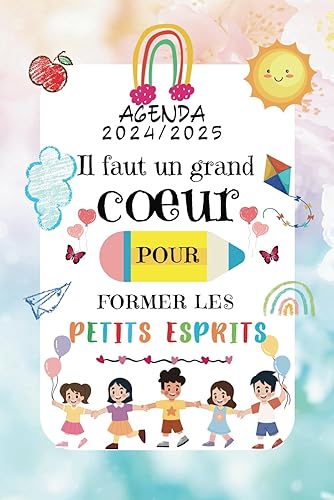 Cadeau Maitresse D'école fin d'année: Merci ATSEM , Nounou , Joli AGENDA enseignant Maternelle SEMAINIER ORIGINAL