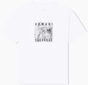 Armani Exchange Mens Grid Box Logo Tee