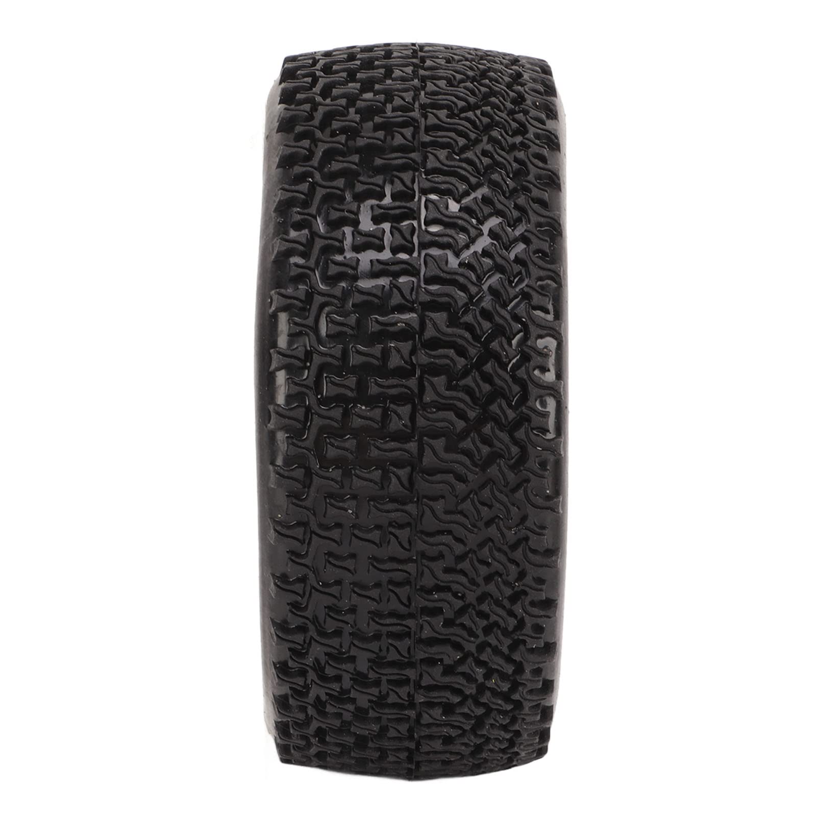 Pneumatico Corto per Camion, Gomma Plastica Resistente all'Usura 4 Pezzi Sostituzione Pneumatici RC per Modellini in Scala 1/10 (Nero)