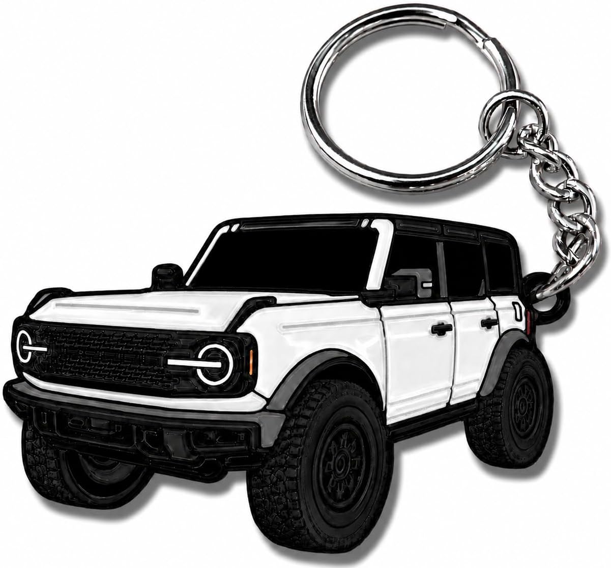Bronco Keychain Accessories 4 door key chain Fob Cover Cool Mods compatible with Ford Bronco 2021 2022 2023