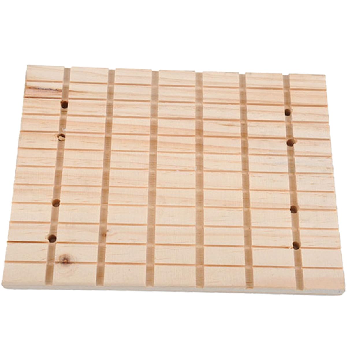 DECHOUS Piastra per Levigatura in Legno per Piccoli Animali Domestici Accessorio per Conigli Levigatrice per Animali in Legno per Topi Grigi Criceti Furetti