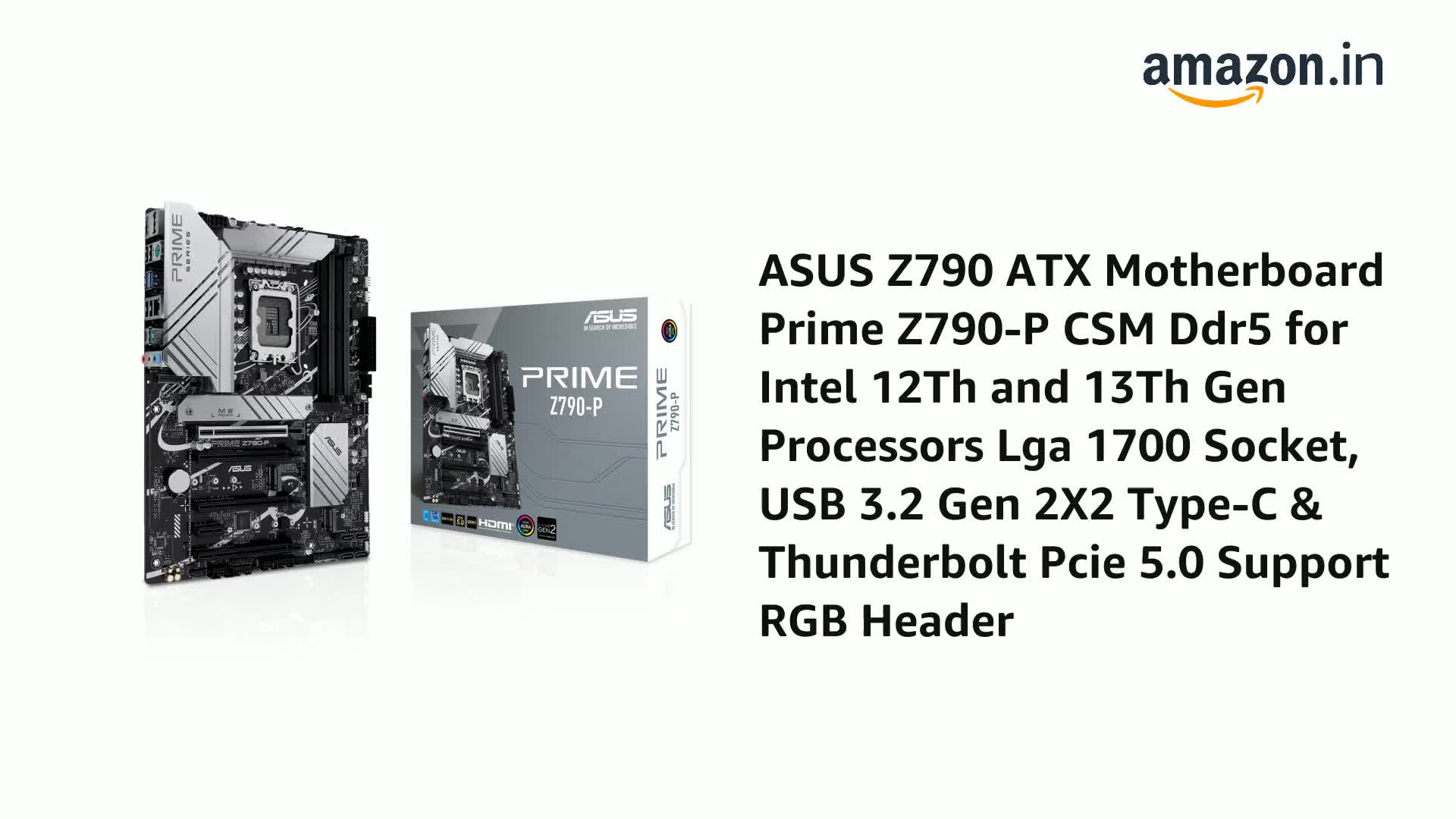 Amazon.in: Buy ASUS Z790 Motherboard Prime Z790-P CSM DDR5 for