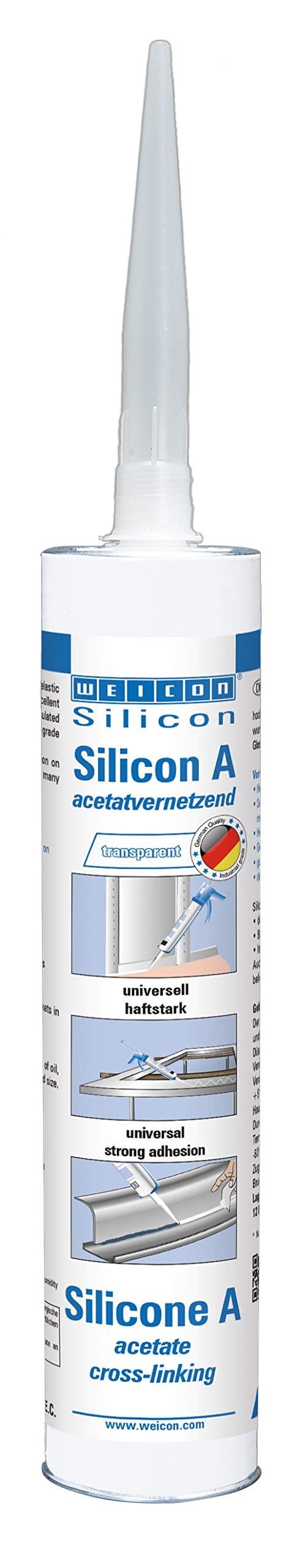 Weicon Sillicone A Transparent 310ml