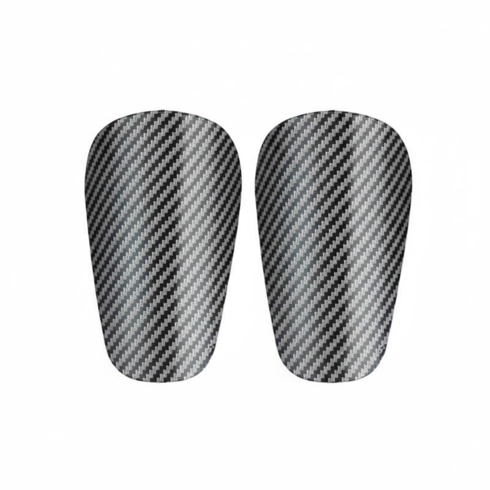 2 Pieces Shock Resistant Carbon Fiber Pattern Shin Pads Lightweight Soccer Shin Guards Ergonomic Design Football Leg Guards for Athletes, Sports Training, L-picture-13