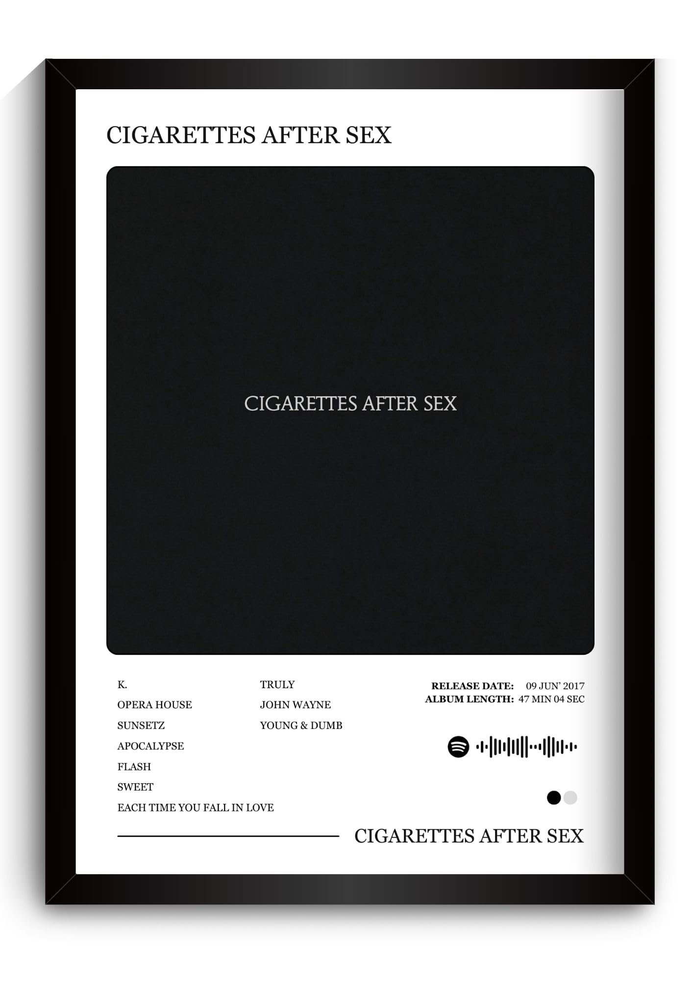 Funk You Store Cigarettes After Sex A4 Poster | Framed A4 Size | Framed A4 Cigarettes After Sex Posters of Apocalypse, Affection & more for Wall, Bedroom, Living room (F_131)-image-23