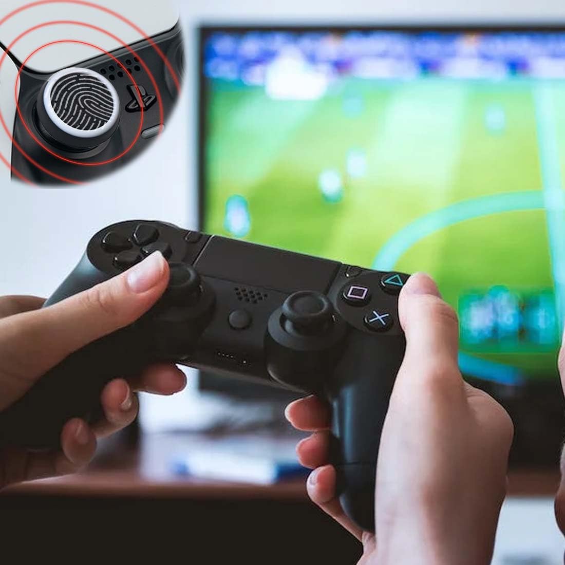 Paquete de 16 joysticks de Silicona de Repuesto, Tapas de Botones de Silicona, Tapas simuladas de Agarre de Joystick para Controladores PS5, PS4, Xbox 360, PS3