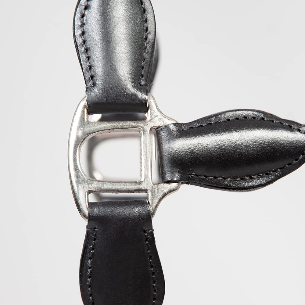 PFIFF 102922 Trenza - Cavezza in Pelle, Intrecciata, Colore: Nero