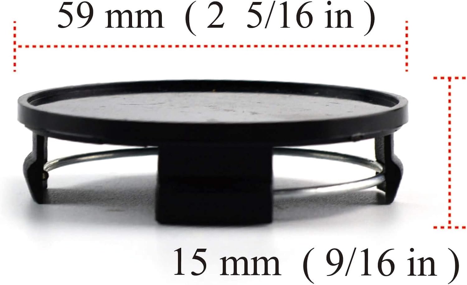 RTrhinoTuning 4 PCS 59mm Wheel Center Caps Compatible with Accent Azera Genesis Sonata 2007-2011, OD: 2.32"(59 mm) ID: 2.15"(54.5 mm) Hub Caps
