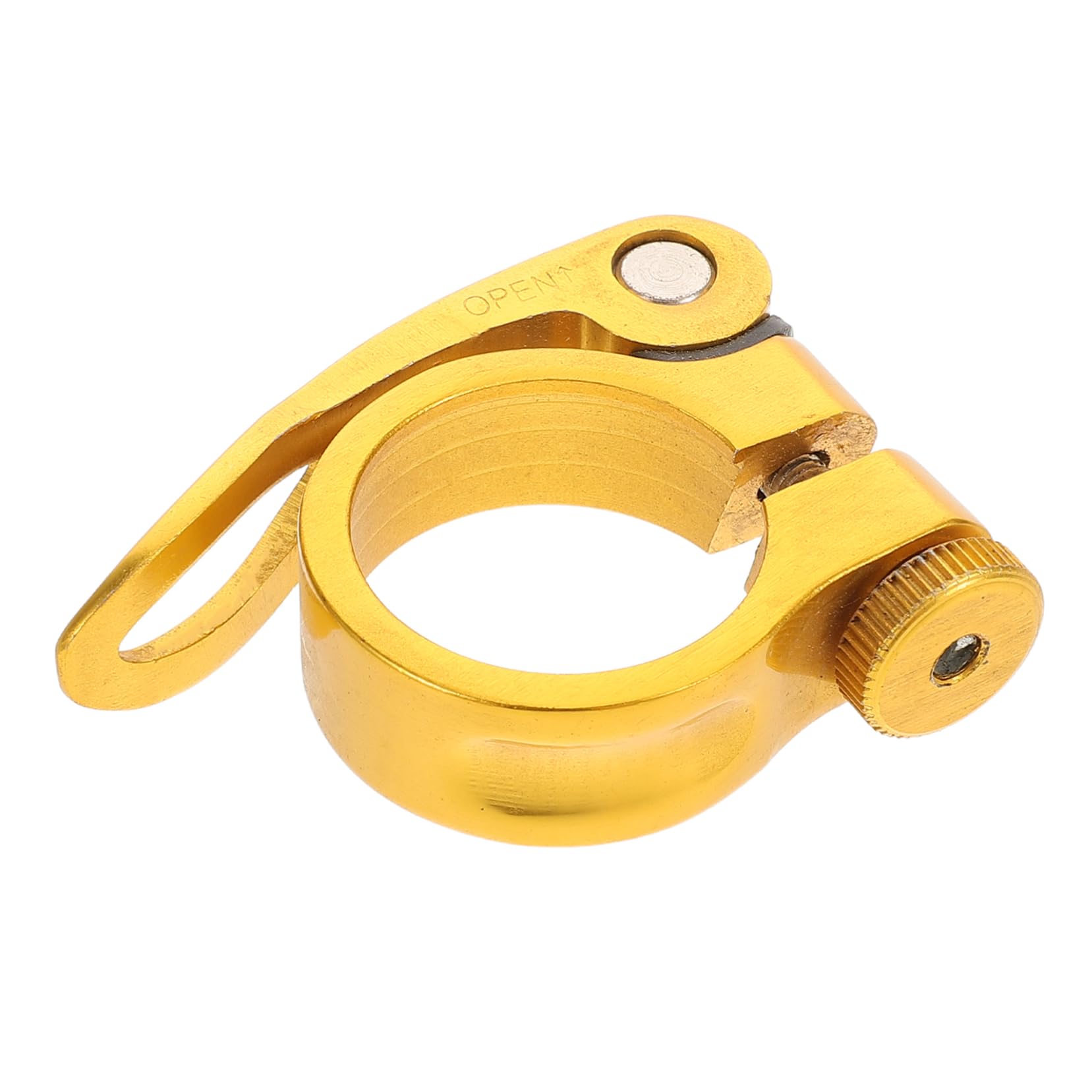 Toyvian Quick Release Aluminum Seatpost Clamp Bike Seat Tube Clip for Road Mountain Bikes Lightweight Design for Easy Adjustments Enhanced Stability