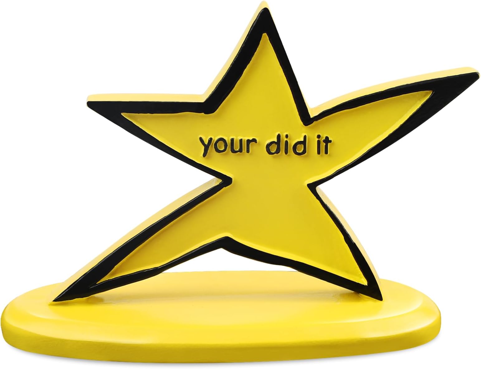 Funny Star Trophy with Humorous Your Did It Inscription - Funny Graduation Gift Gifts for Coworkers Cute Desk Decor Birthday Gift Encouragement Gift Funny Gag Gifts