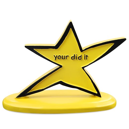 Funny Star Trophy with Humorous Your Did It Inscription - Funny Graduation Gift Gifts for Coworkers Cute Desk Decor Birthday Gift Encouragement Gift Funny Gag Gifts