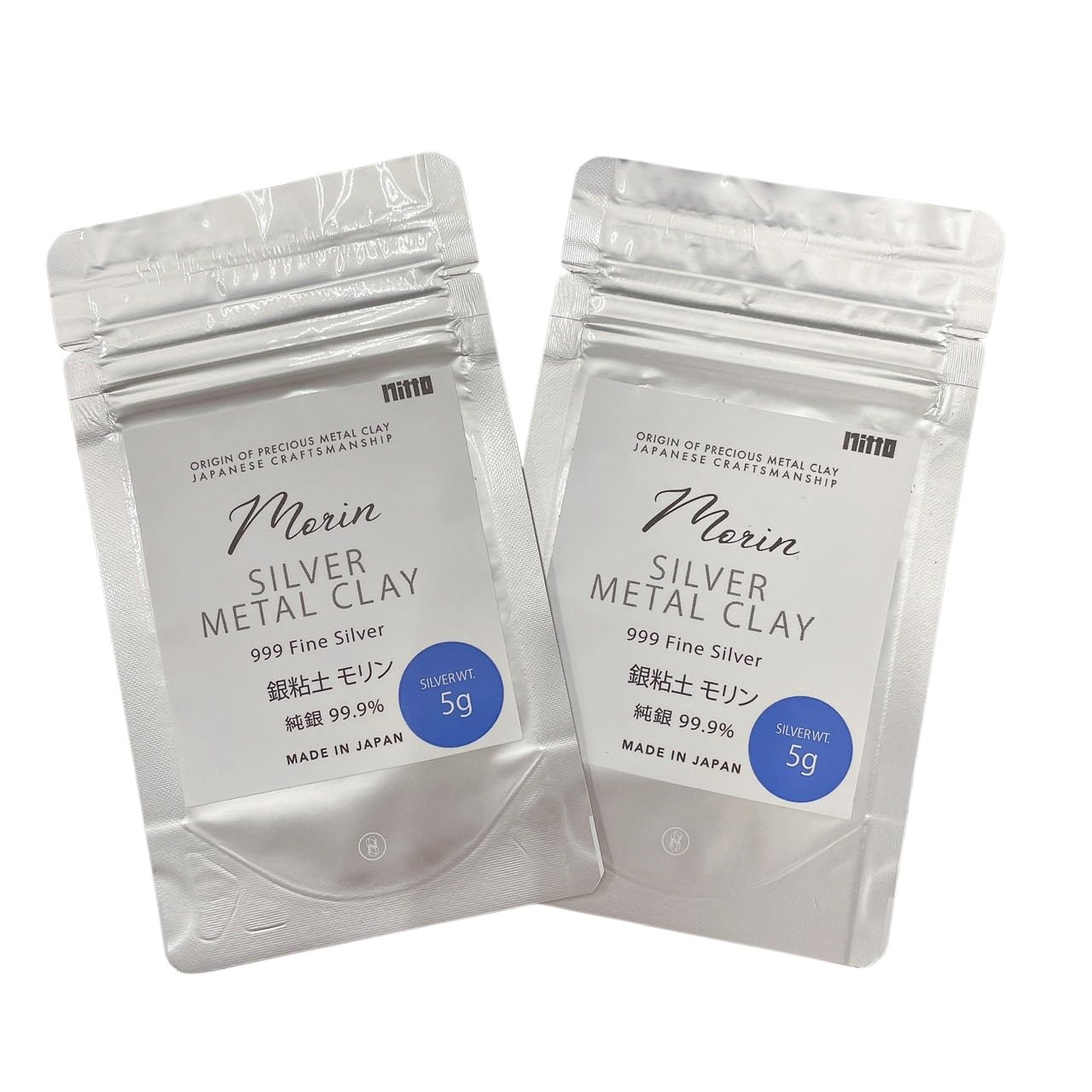 Morin Silver Clay 999 Feinsilber, 5 g, 2 Stück