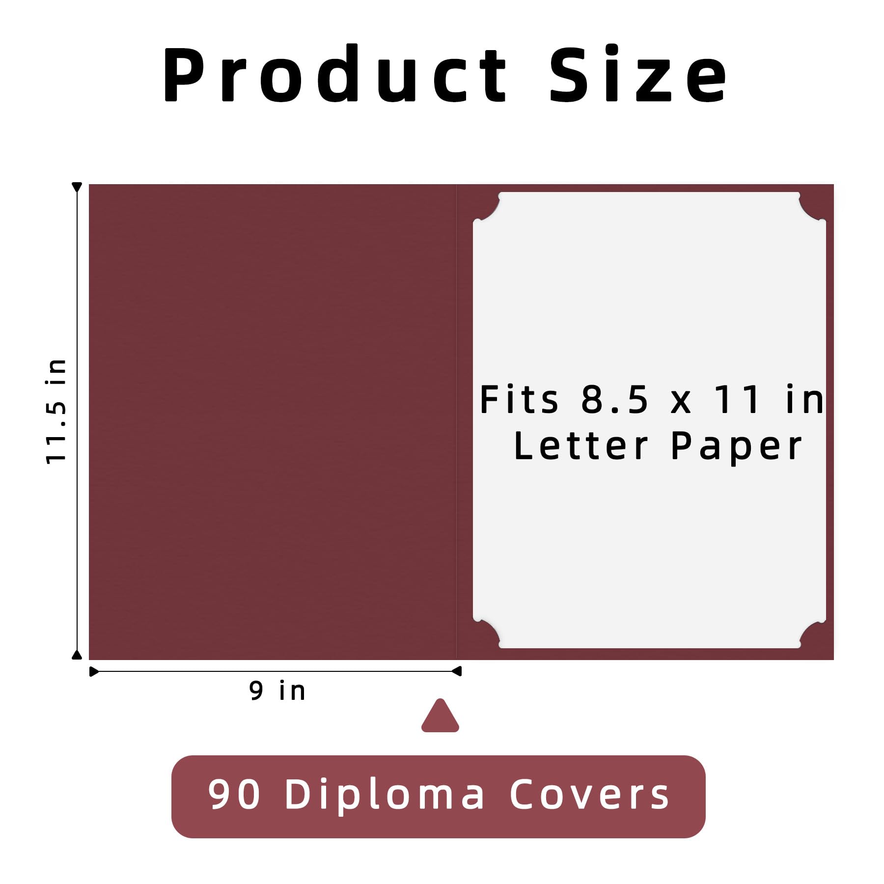 HAUTOCO Confezione da 90 titolari per certificati, titolari per diploma, buste per documenti e premi, con bordo in lamina dorata, per lettere da 21,5 x 28,5 cm