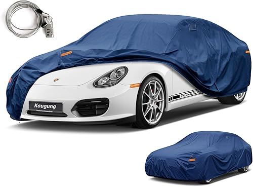 Kaugung Funda impermeable pesada para automóvil Porsche 718 CaymanBoxsterSpyder (2016-2023), cubierta exterior completa con ventilación
