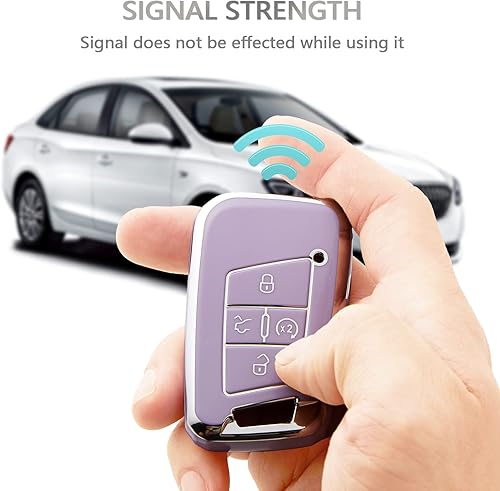 Miniatura 5 de OFFCURVE Funda para llavero para Volkswagen Estuche especial para llavero para 2018-2022 VW Atlas Golf Alltrack Atlas Jetta Passat Arteon iguan