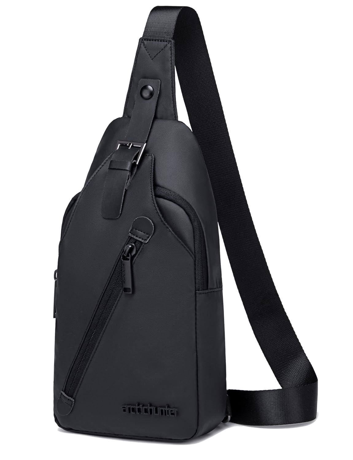 ah arctic hunter Cross Body Backapack, Black, 16 * 7 * 33 cm, Daypack Backpacks